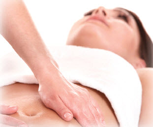 Patient receiving Maya Massage Therapy