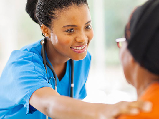 Nurse Comforting Patient