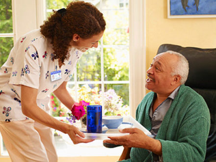 Home Health Aid with Patient