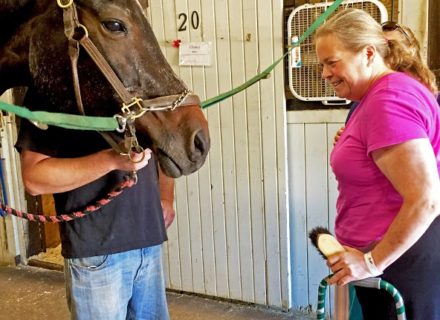 Patient with her horse
