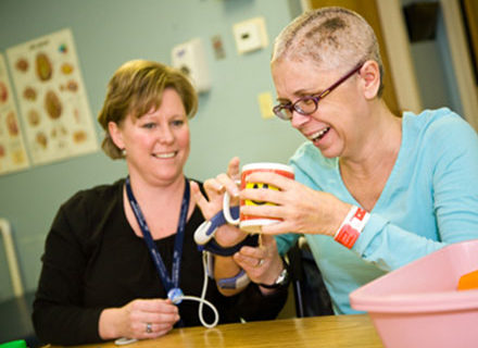 Stroke Patient with Therapist