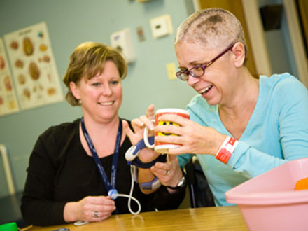 Stroke Patient with Therapist