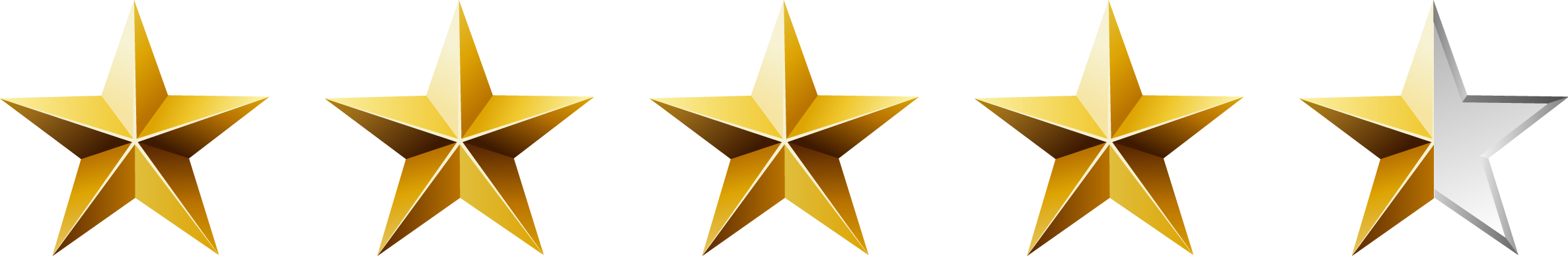 Image result for 4,5 stars