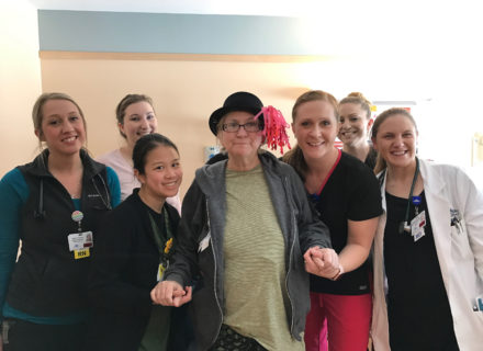 Lena and her rehab staff