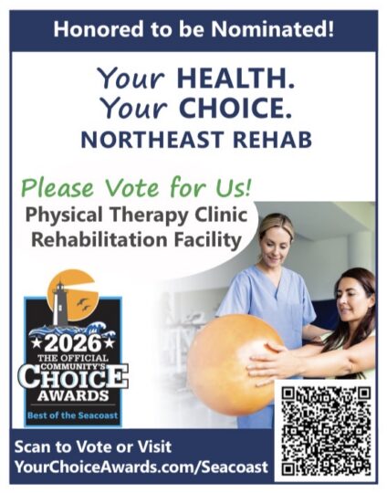 Northeast Rehab has been nominated for multiple Community's Choice Awards. Voting is now open!